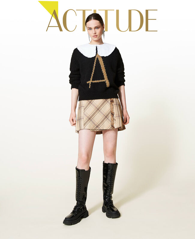 Maglia Twin Set con Logo / Nero - Ideal Moda