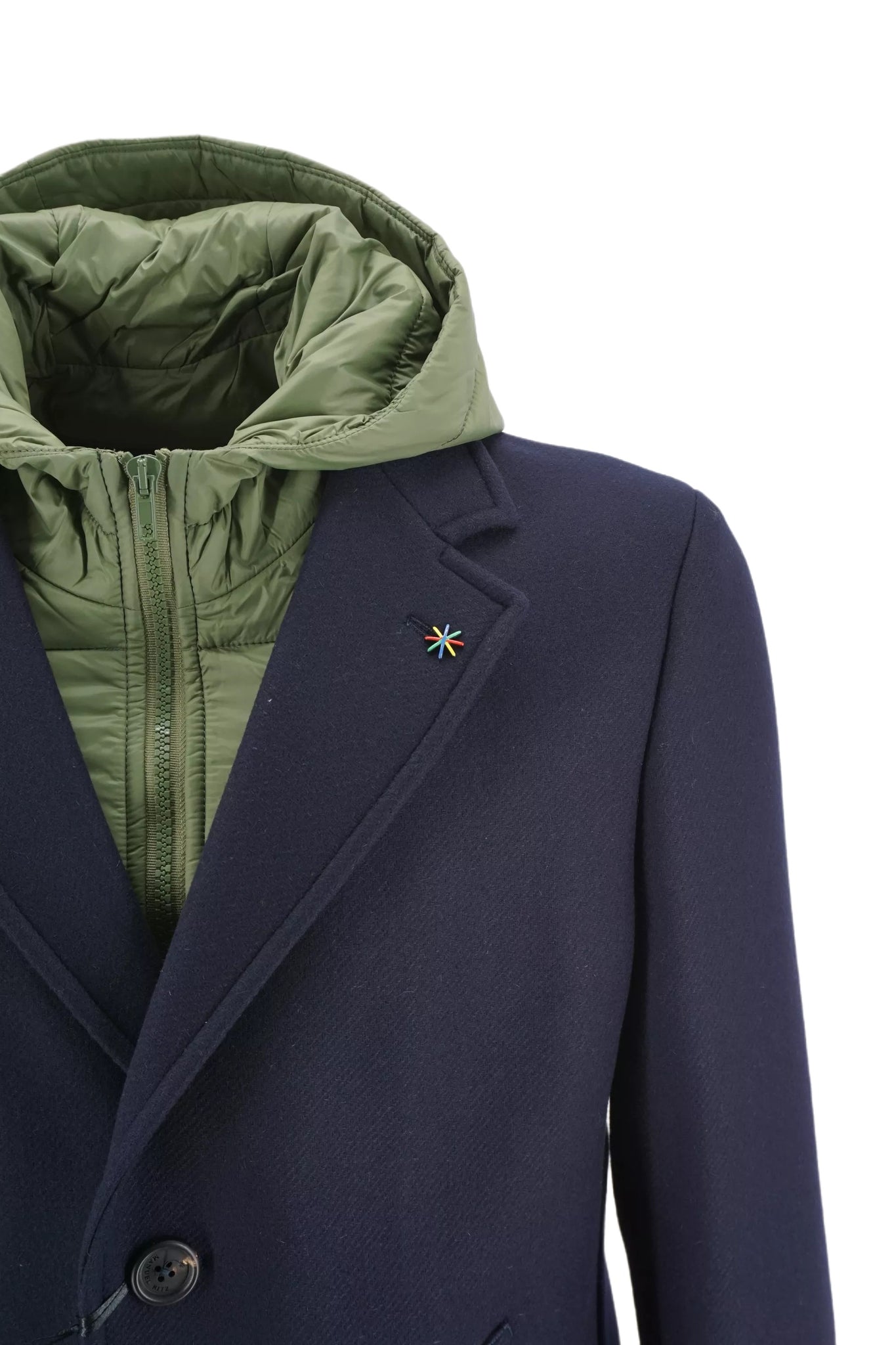 Cappotto con Pettorina Manuel Ritz / Blu - Ideal Moda