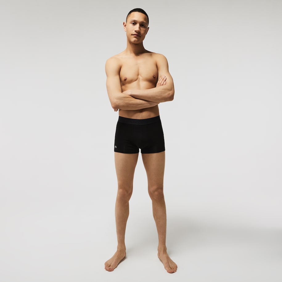 Boxer Lacoste Confezione 3 Paia / Nero - Ideal Moda