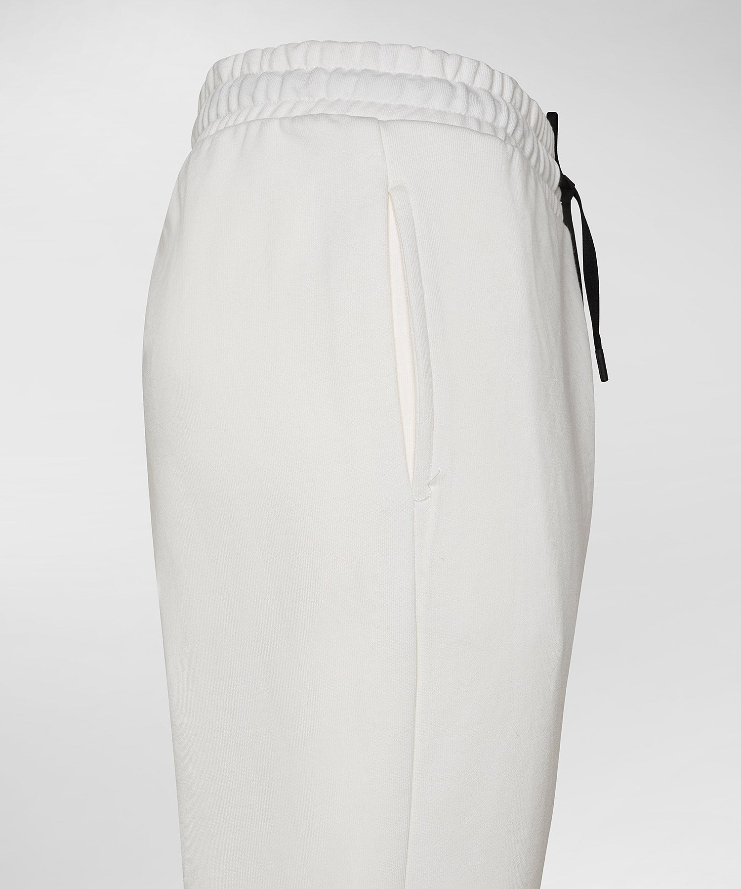 Pantalone Confortevoli in Felpa / Bianco - Ideal Moda