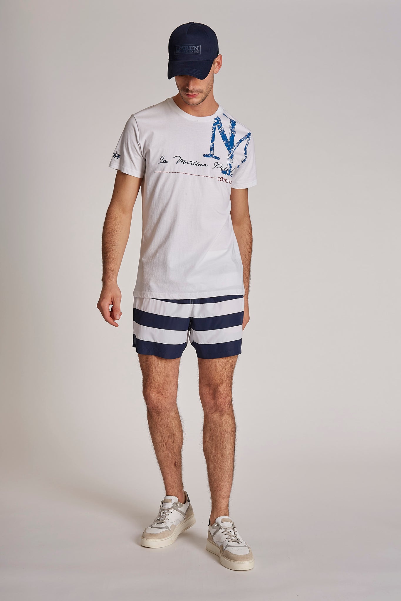 T-Shirt La Martina con Stampa / Bianco - Ideal Moda