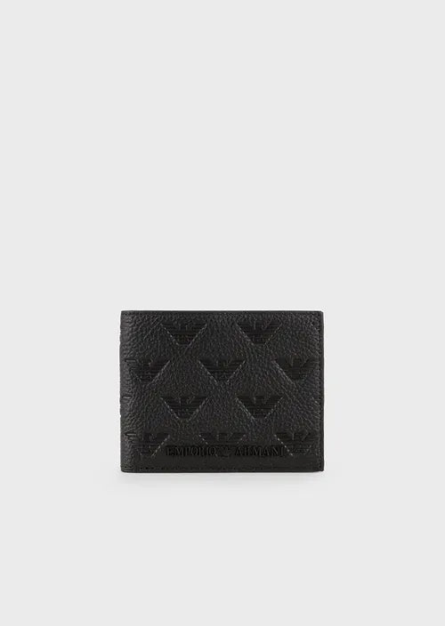 Portafoglio in Pelle con Logo Emporio Armani / Nero - Ideal Moda