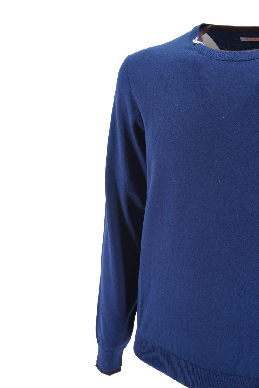 Maglia Sun 68 Girocollo / Blu - Ideal Moda