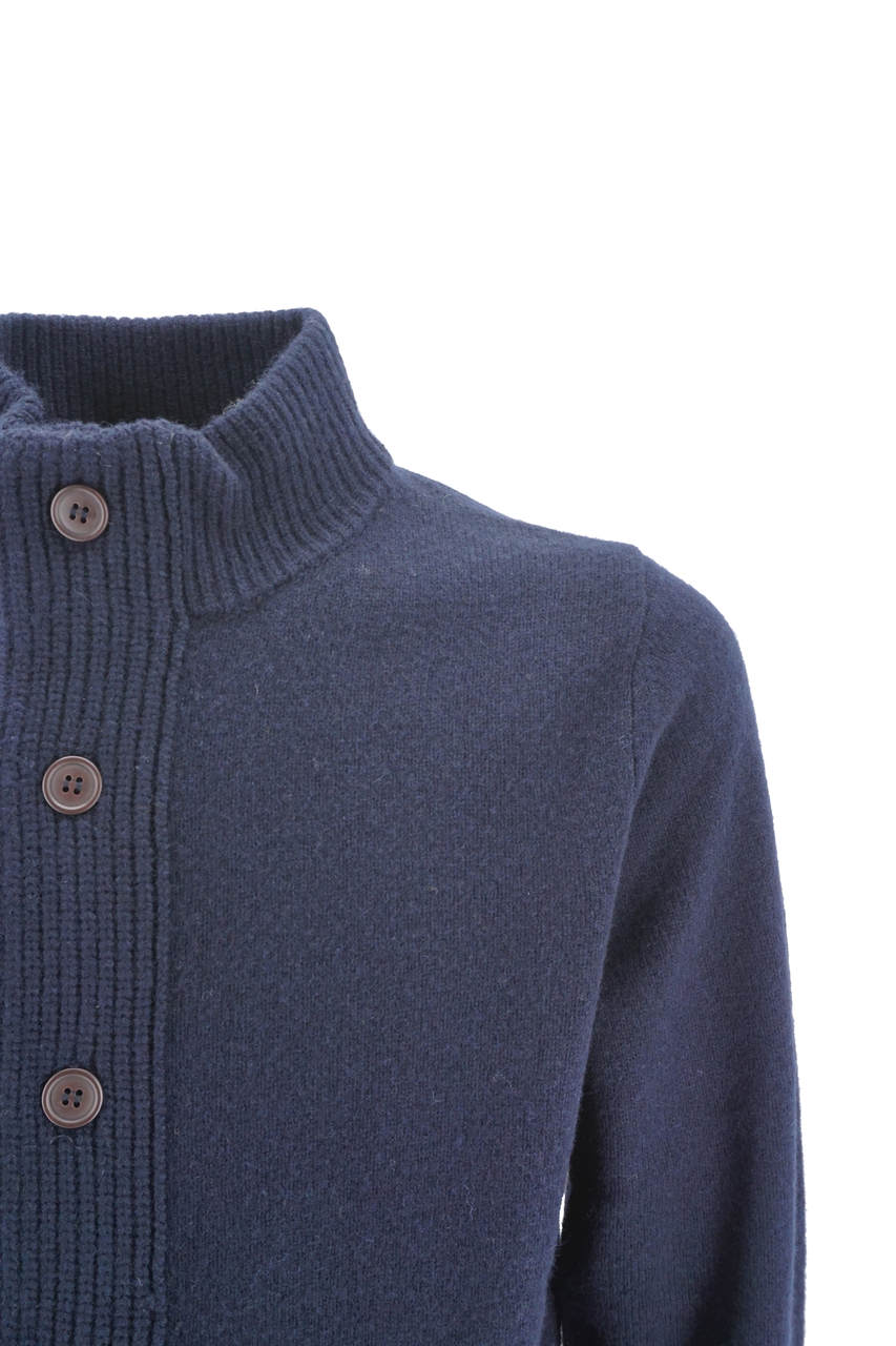 Cardigan Barbour in lana / Blu - Ideal Moda