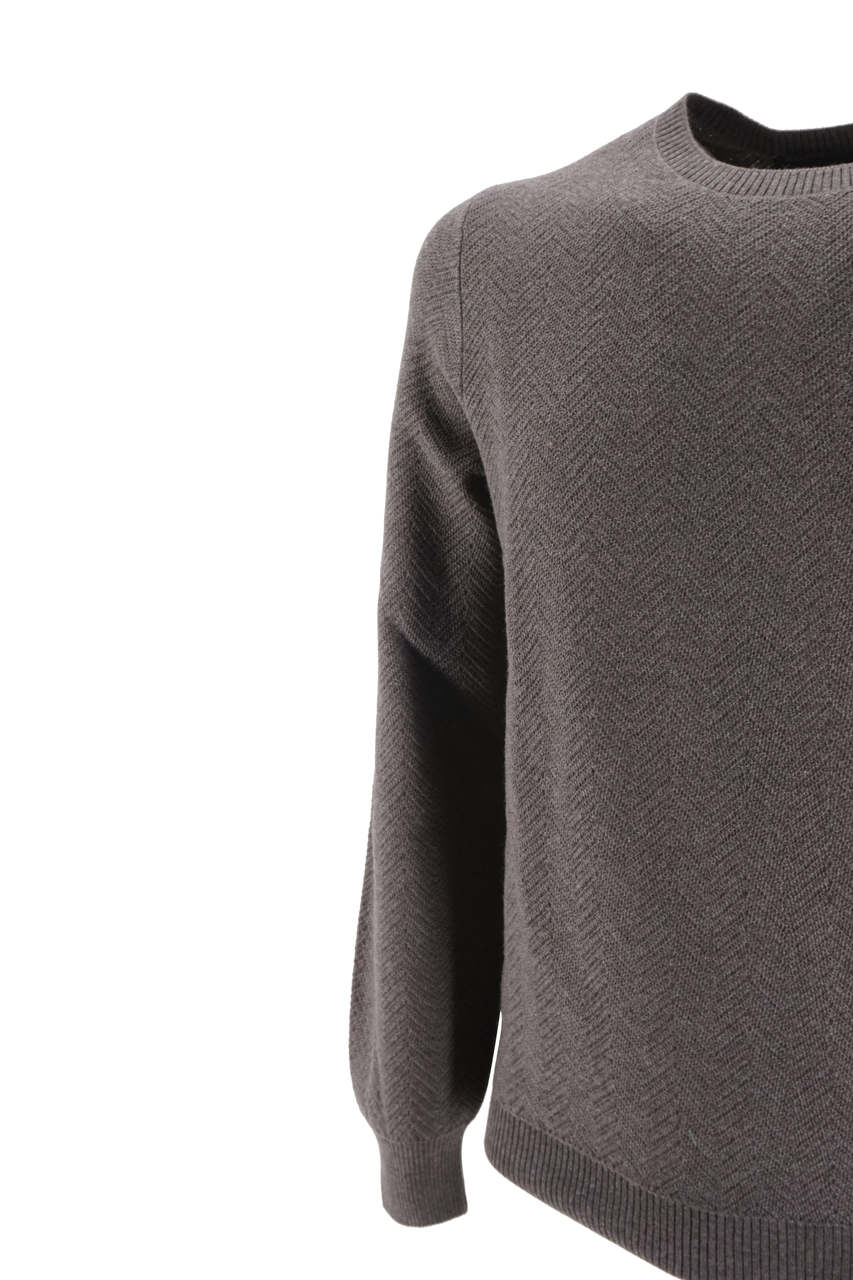 Maglia Tagliatore con tramatura / Grigio - Ideal Moda