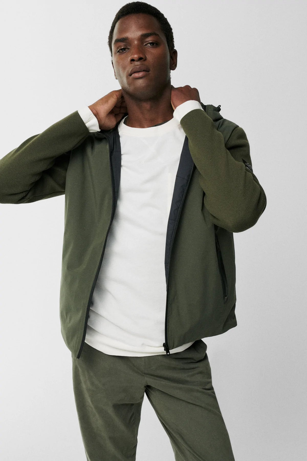 Maglia Bimateriale Ecoalf / Verde - Ideal Moda