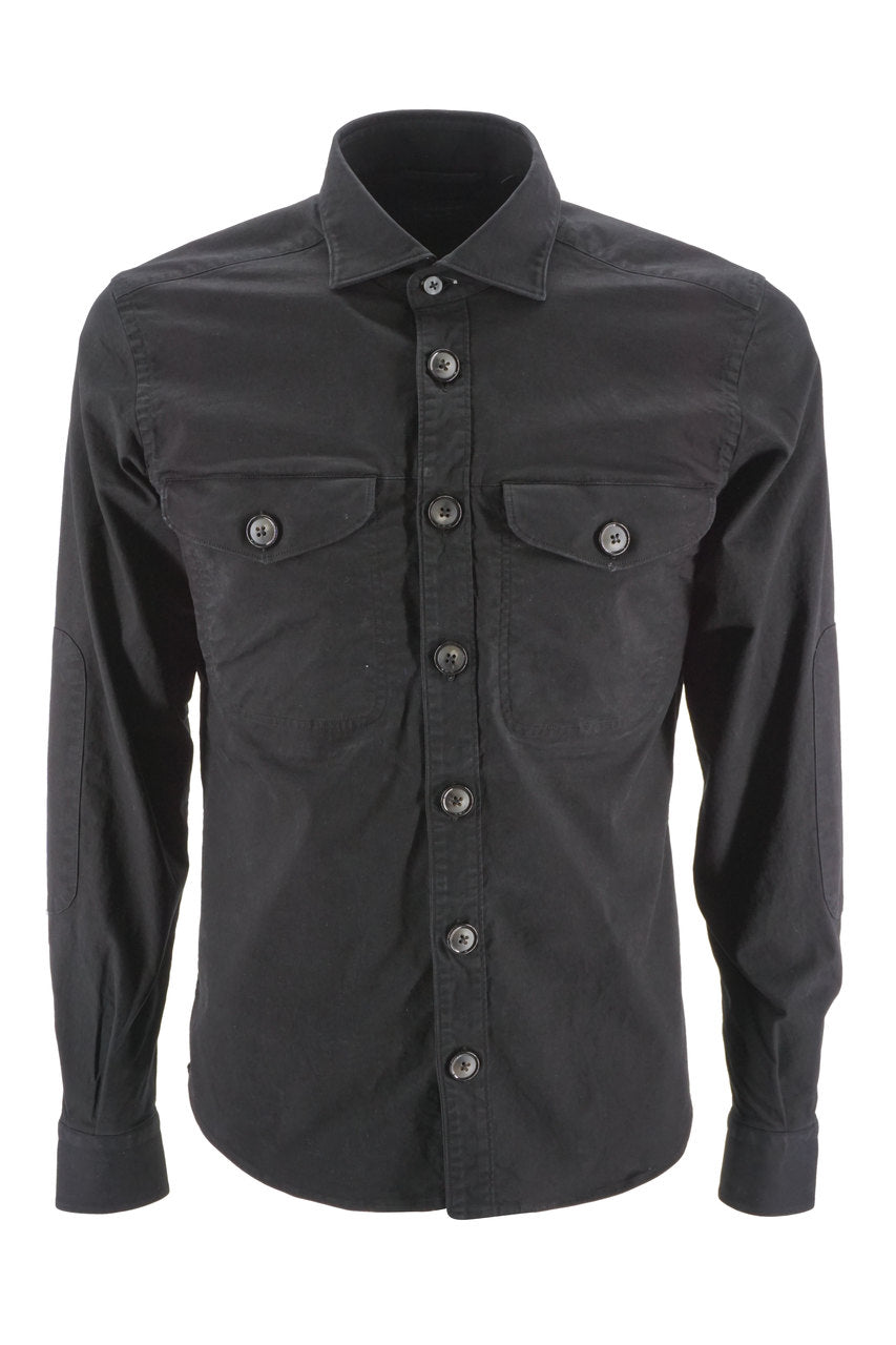 Camicia in Cotone Doppio  / Nero - Ideal Moda