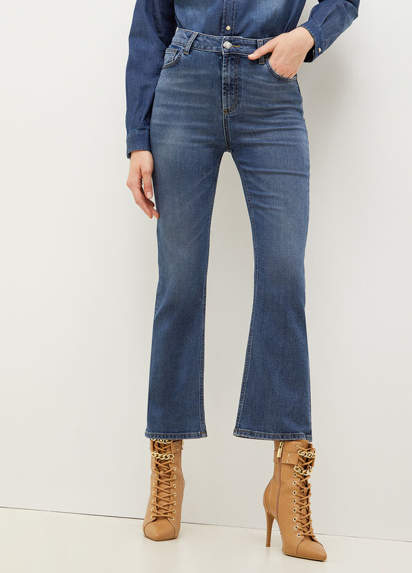 Jeans Flare con Strass Liu Jo / Jeans - Ideal Moda