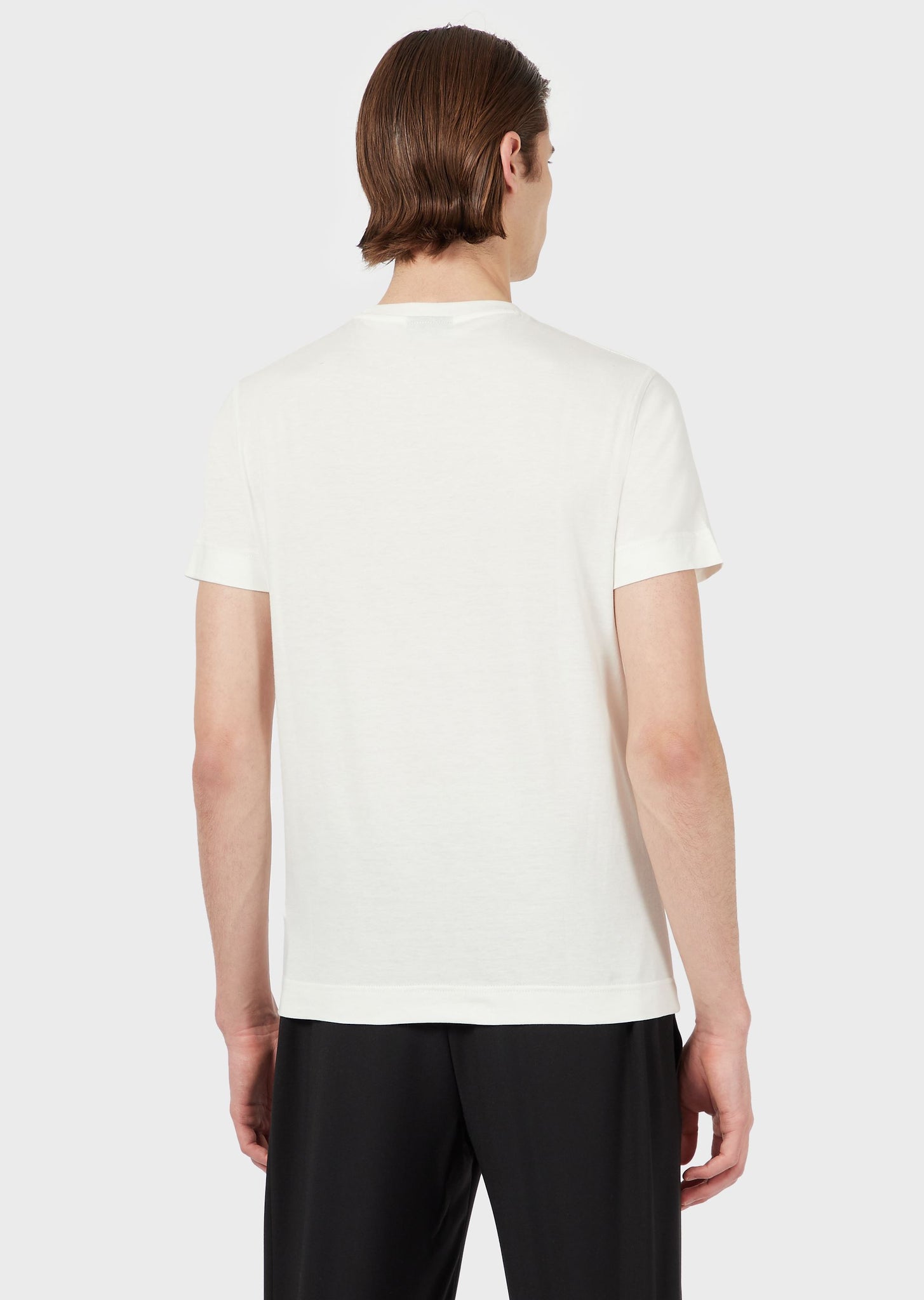 T-Shirt in Supima stampa gestures / Bianco - Ideal Moda