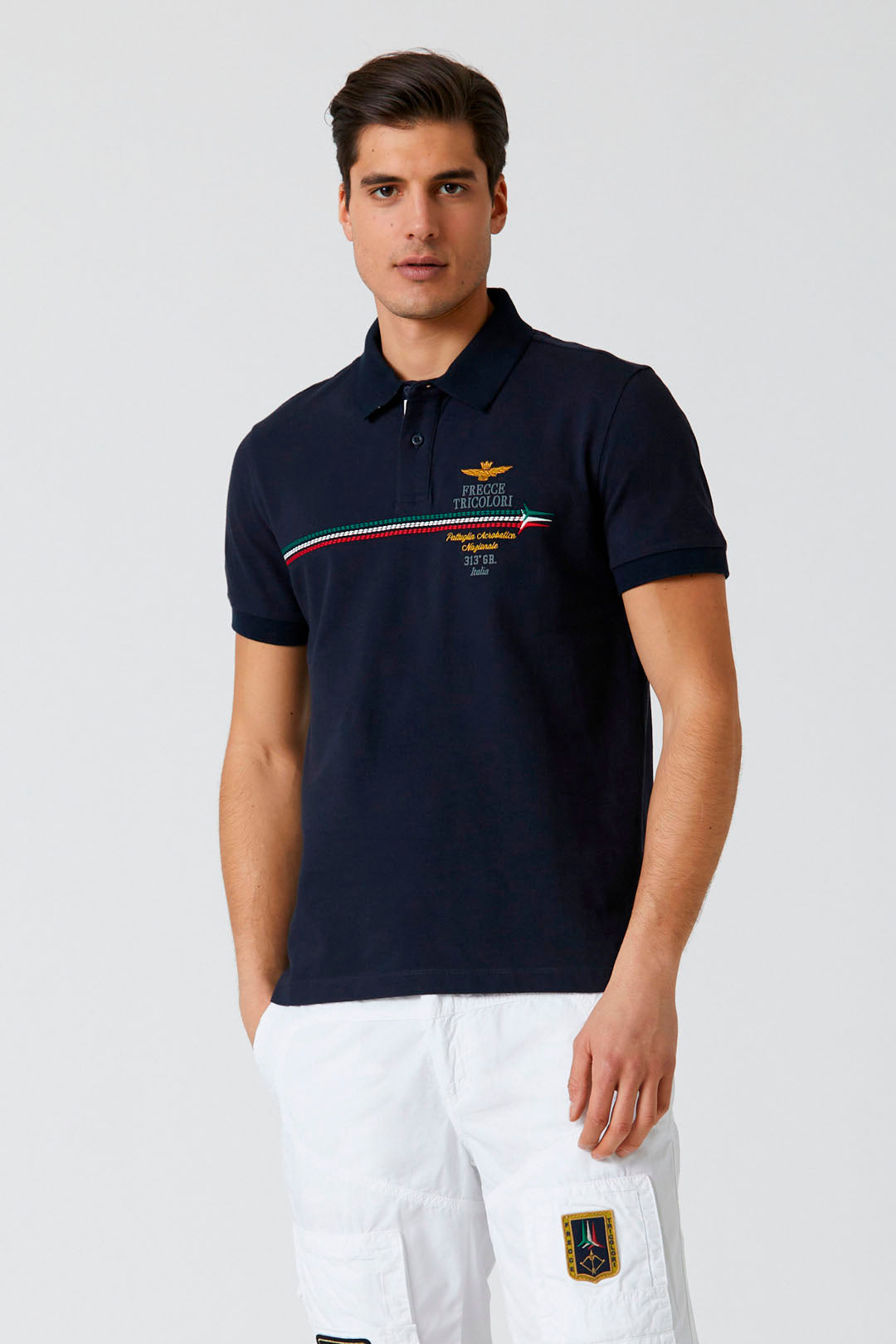 Accademia Militare Blu Cotton Men Polo main image 1