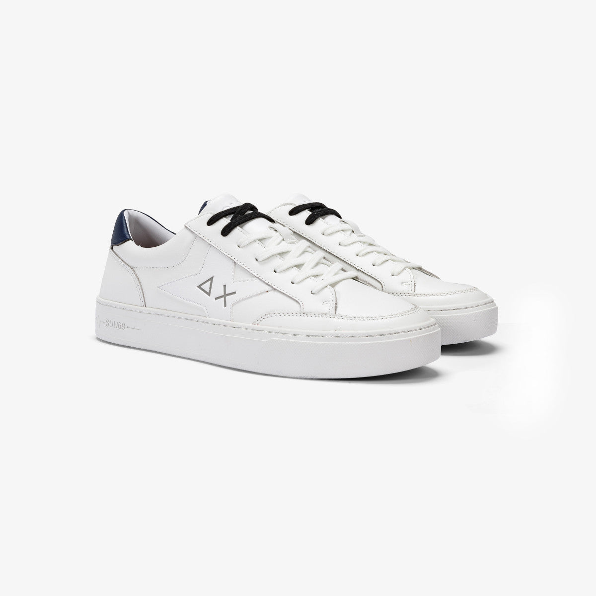 Sneaker con Logo Sun 68 / Bianco - Ideal Moda