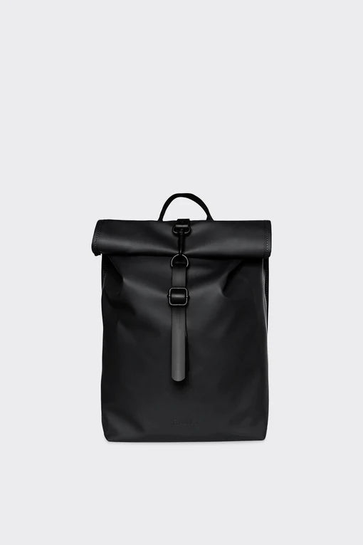 Zaino Rolltop Rucksack Mini Rains / Nero - Ideal Moda