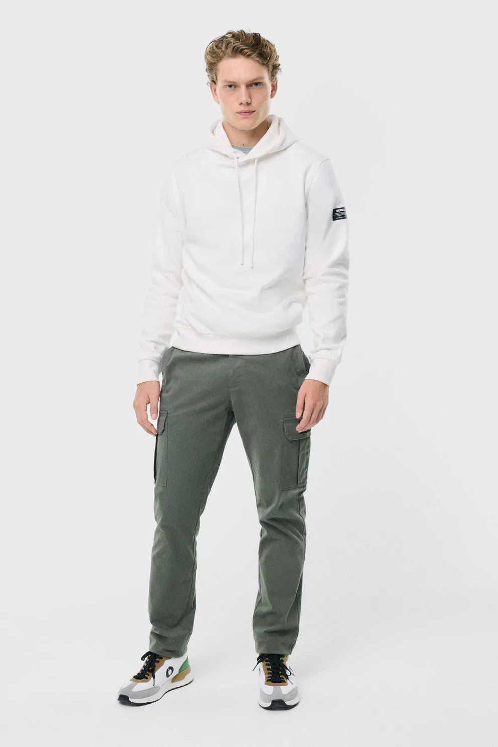 Felpa con Cappuccio Ecoalf Bianco - Main Image