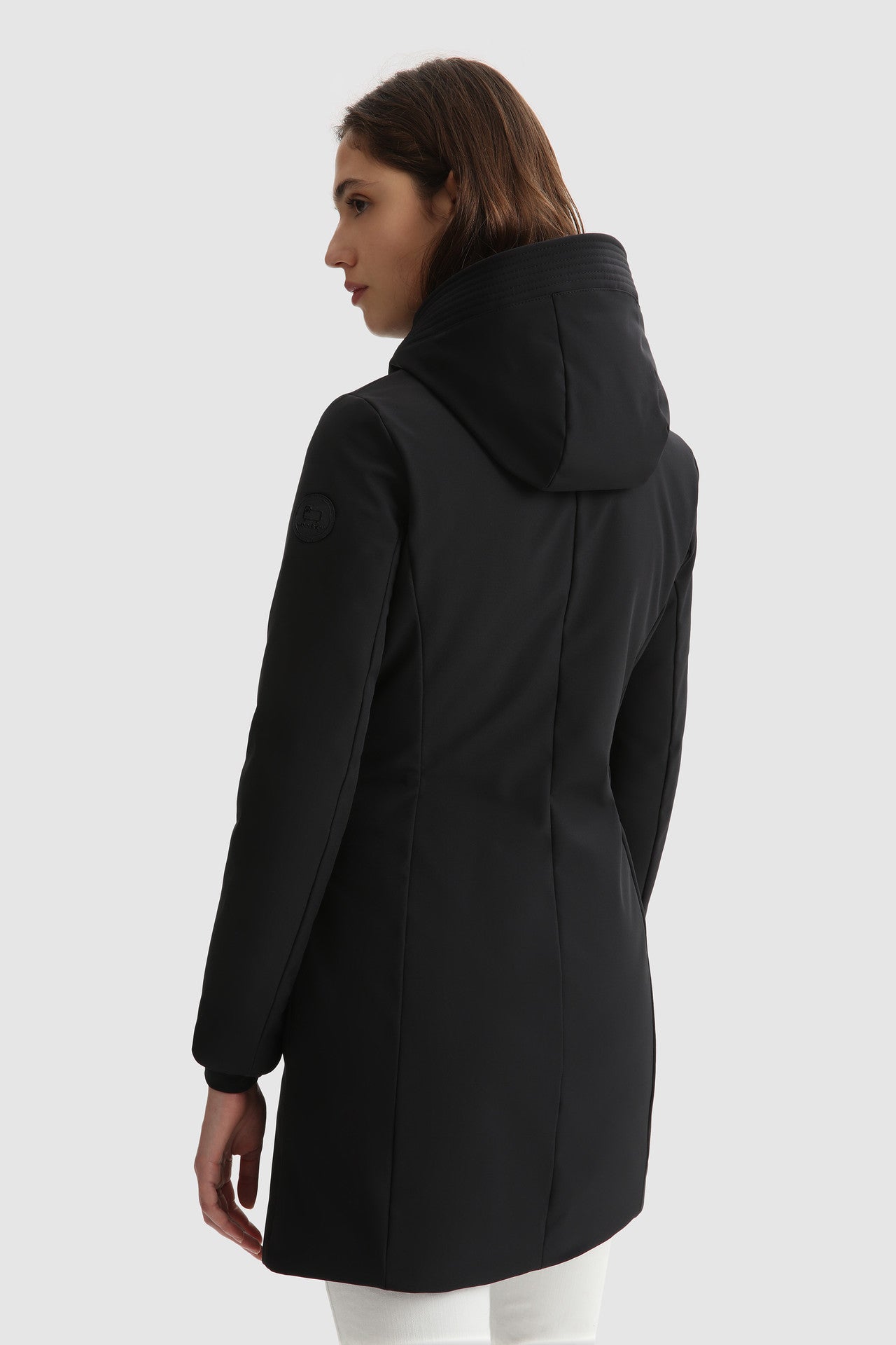 Parka Woolrich in Soft Shell / Nero - Ideal Moda