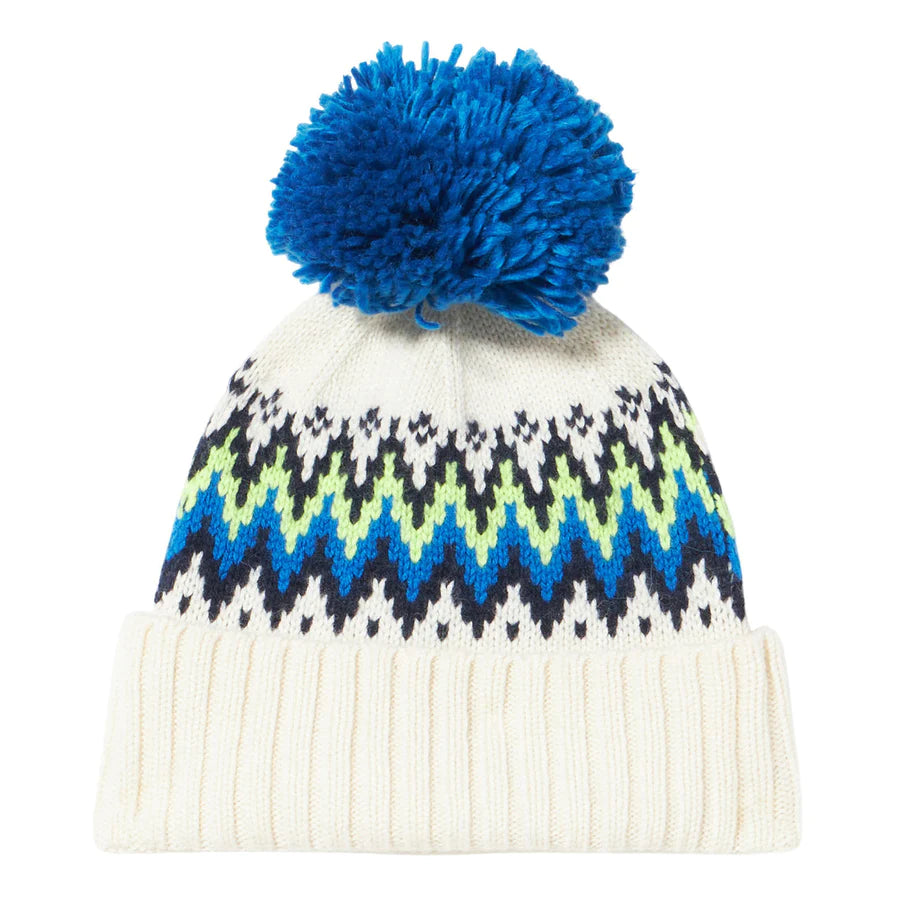 Cappello con Motivo Jacquard Mc2 Saint Barth / Bianco - Ideal Moda