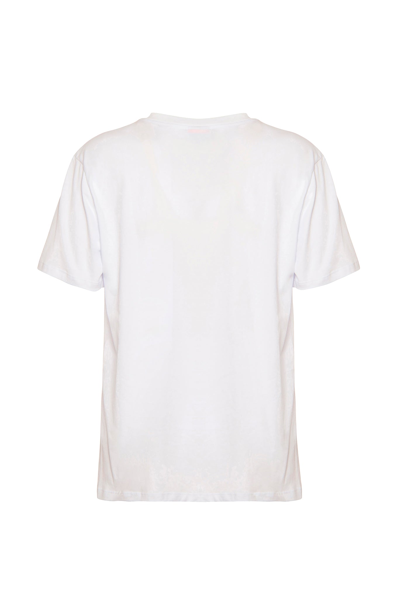 T-Shirt Unisex con logo / Bianco - Ideal Moda