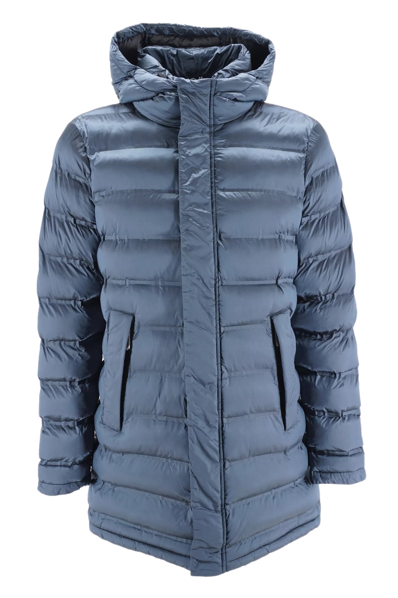 Giubbino Lungo con Logo Clinchberry / Grigio - Ideal Moda