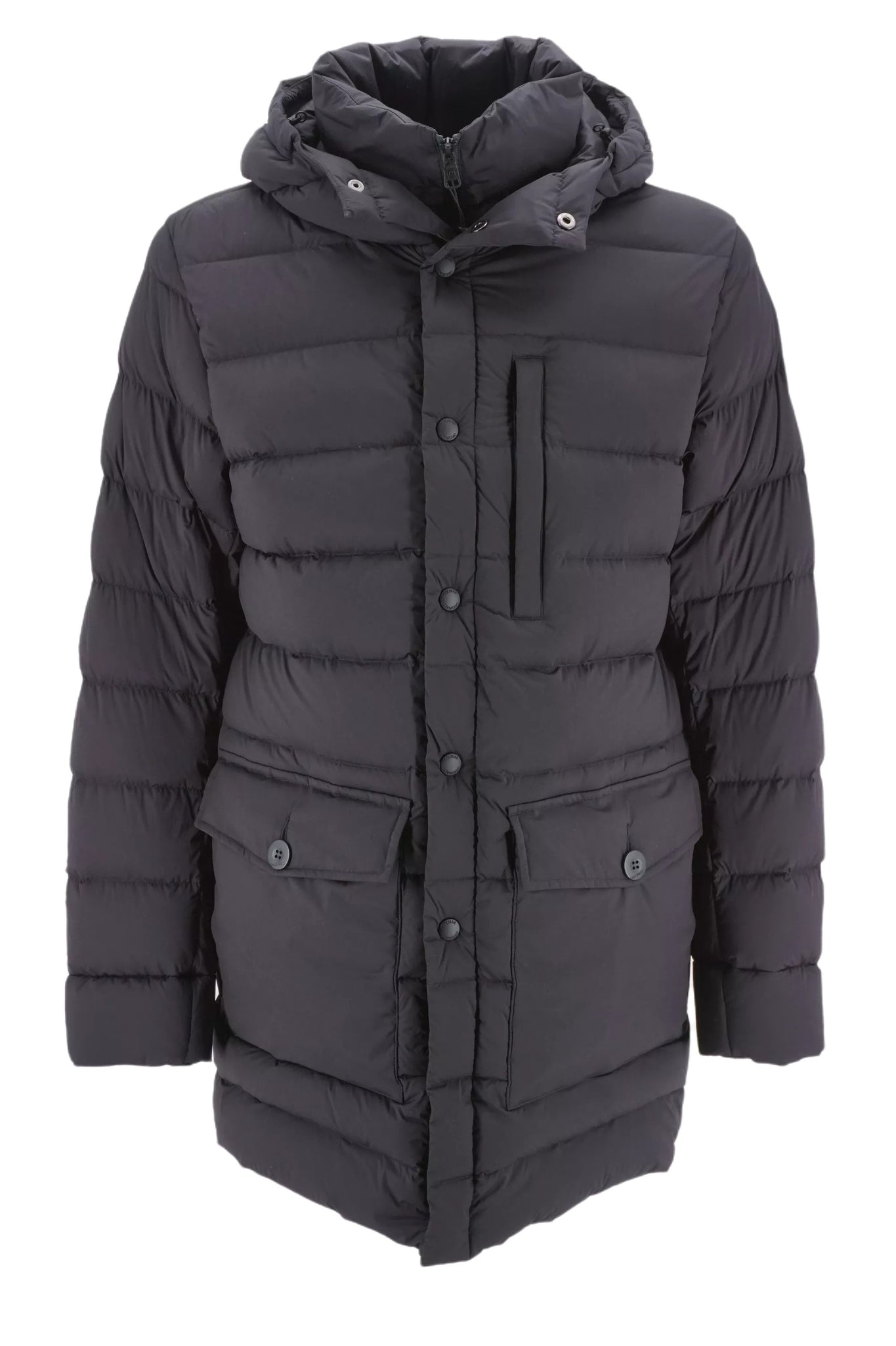 Parka Elasticizzato con Logo Colmar / Nero - Ideal Moda
