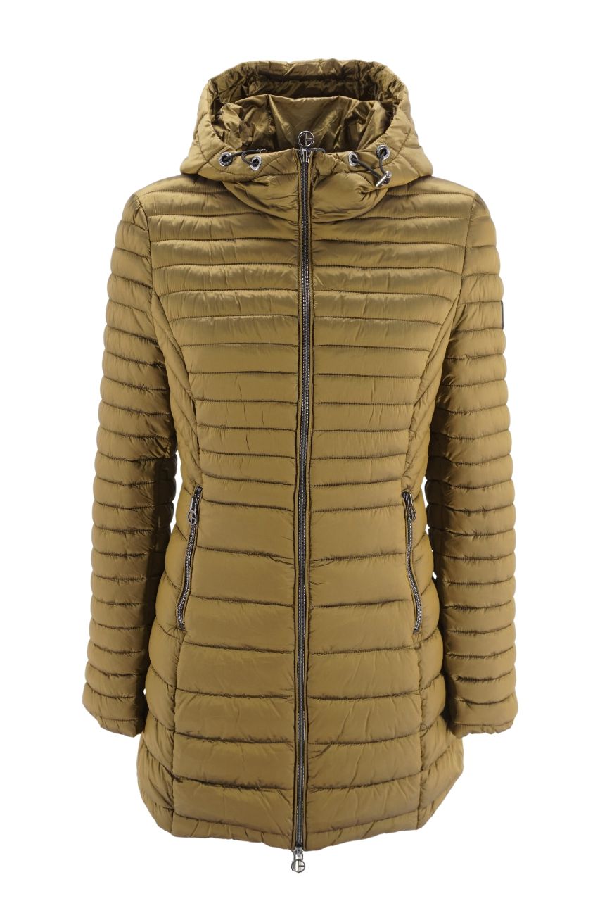 Giubbino Lungo con Cappuccio Clinchberry / Giallo - Ideal Moda