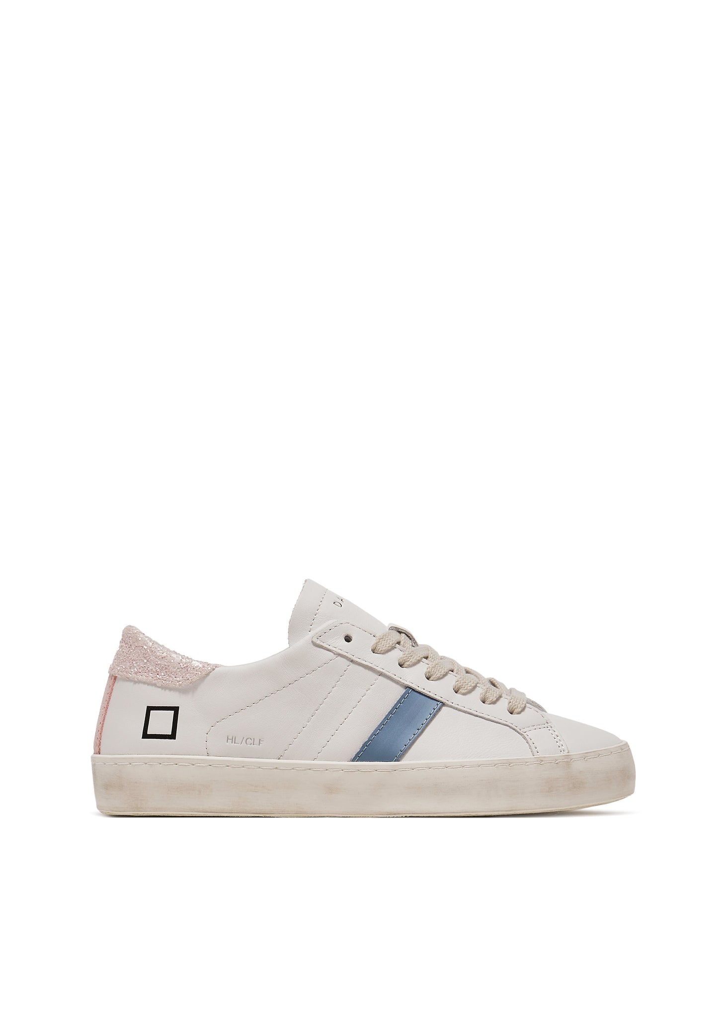 Sneaker Hill Low Calf DATE / Bianco - Ideal Moda