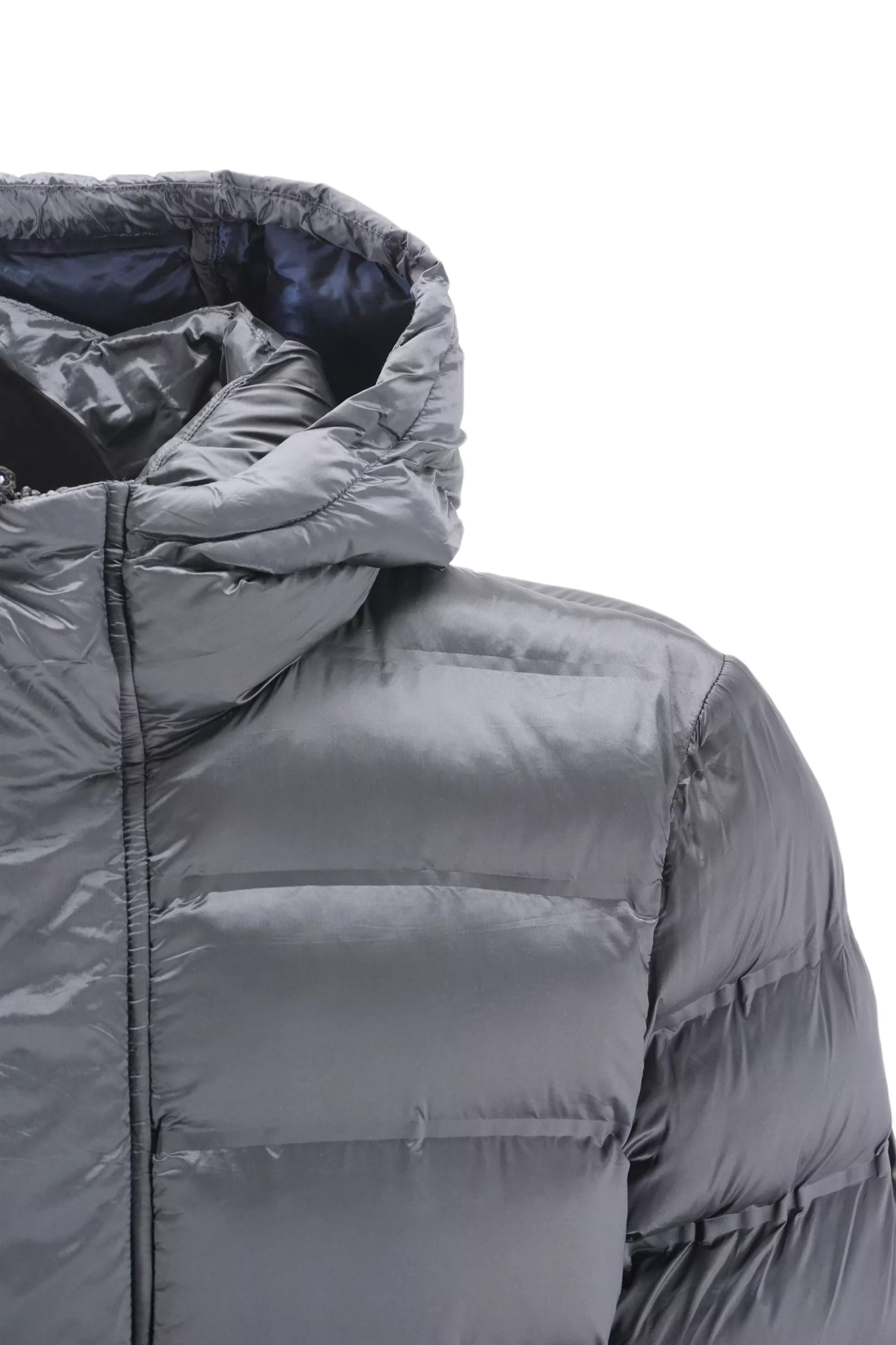 Giubbino Lungo con Logo Clinchberry / Grigio - Ideal Moda