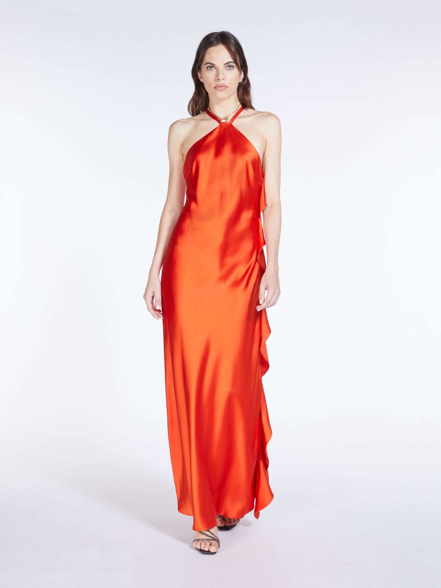 Abito in Raso Max Mara / Arancione - Ideal Moda