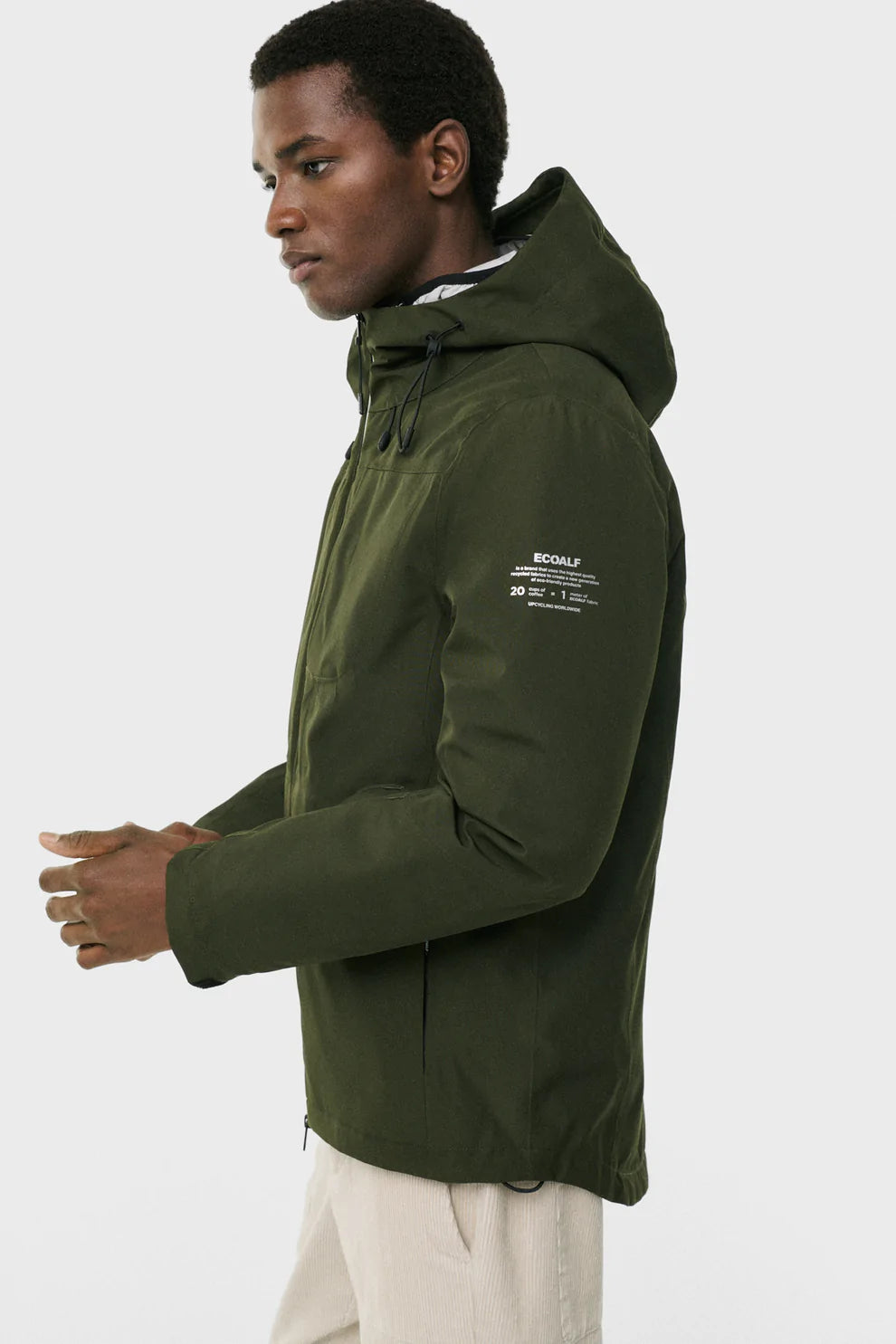 Giubbino in Softshell Ecoalf / Verde - Ideal Moda