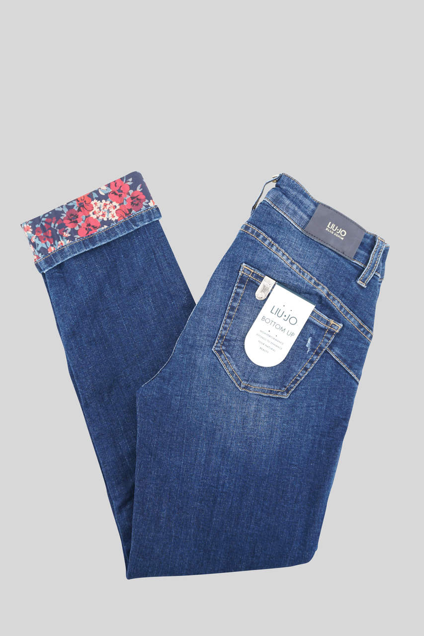 Jeans skinny con risvolto / Jeans - Ideal Moda