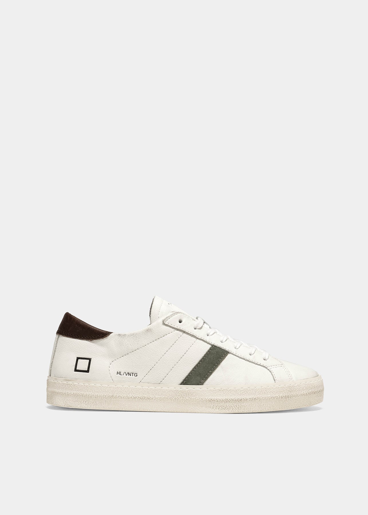 Sneaker DATE Hill Low Vintage Calf / Bianco - Ideal Moda