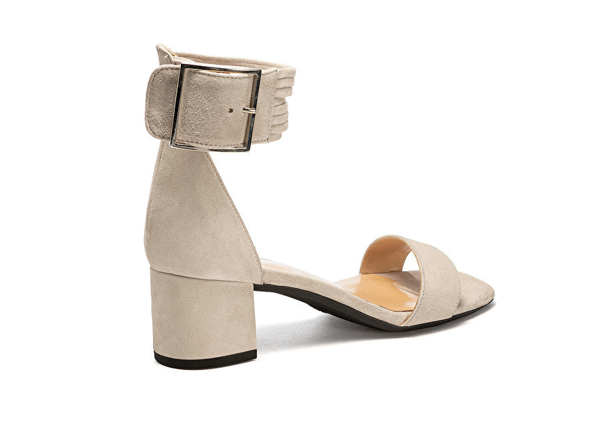Sandalo con fascette mignon / Beige - Ideal Moda