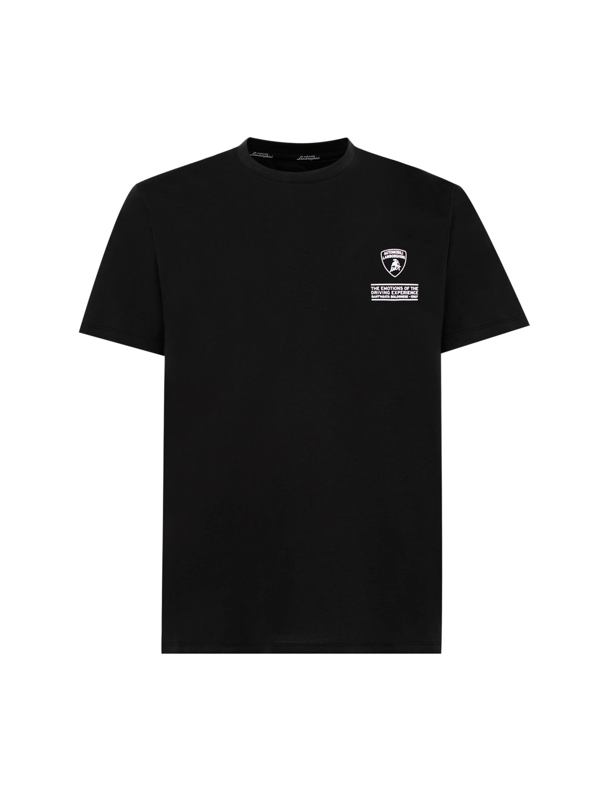 T-Shirt Automobili Lamborghini con Logo / Nero - Ideal Moda