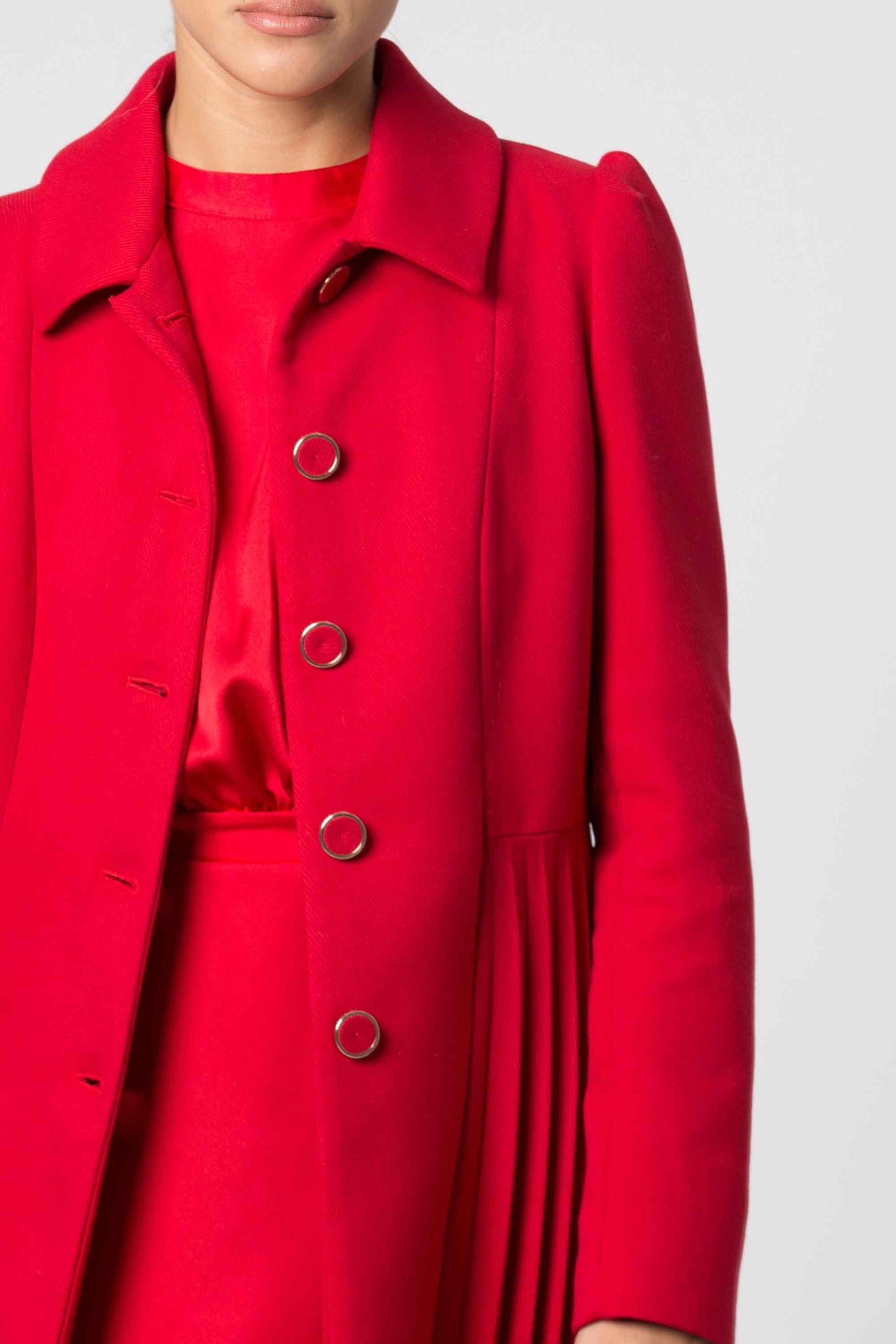 Cappotto Monopetto Kocca / Rosso - Ideal Moda