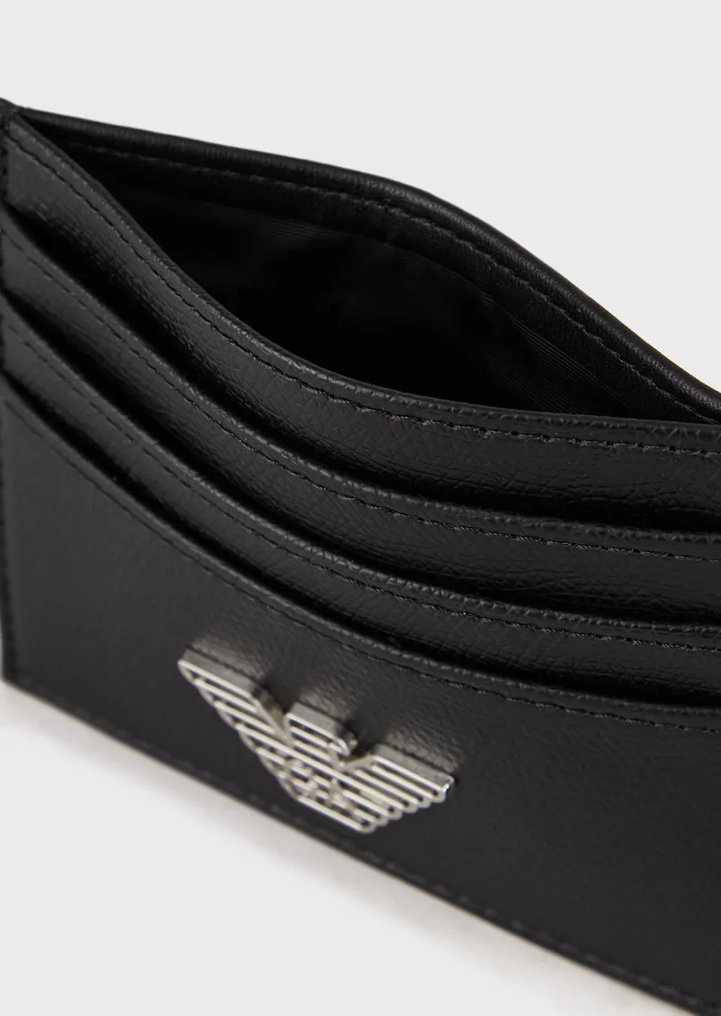 Portacarte Emporio Armani con Logo / Nero - Ideal Moda