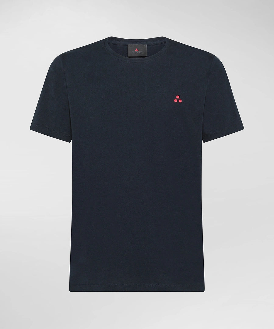 T-Shirt con Logo Ricamato Peuterey / Blu - Ideal Moda