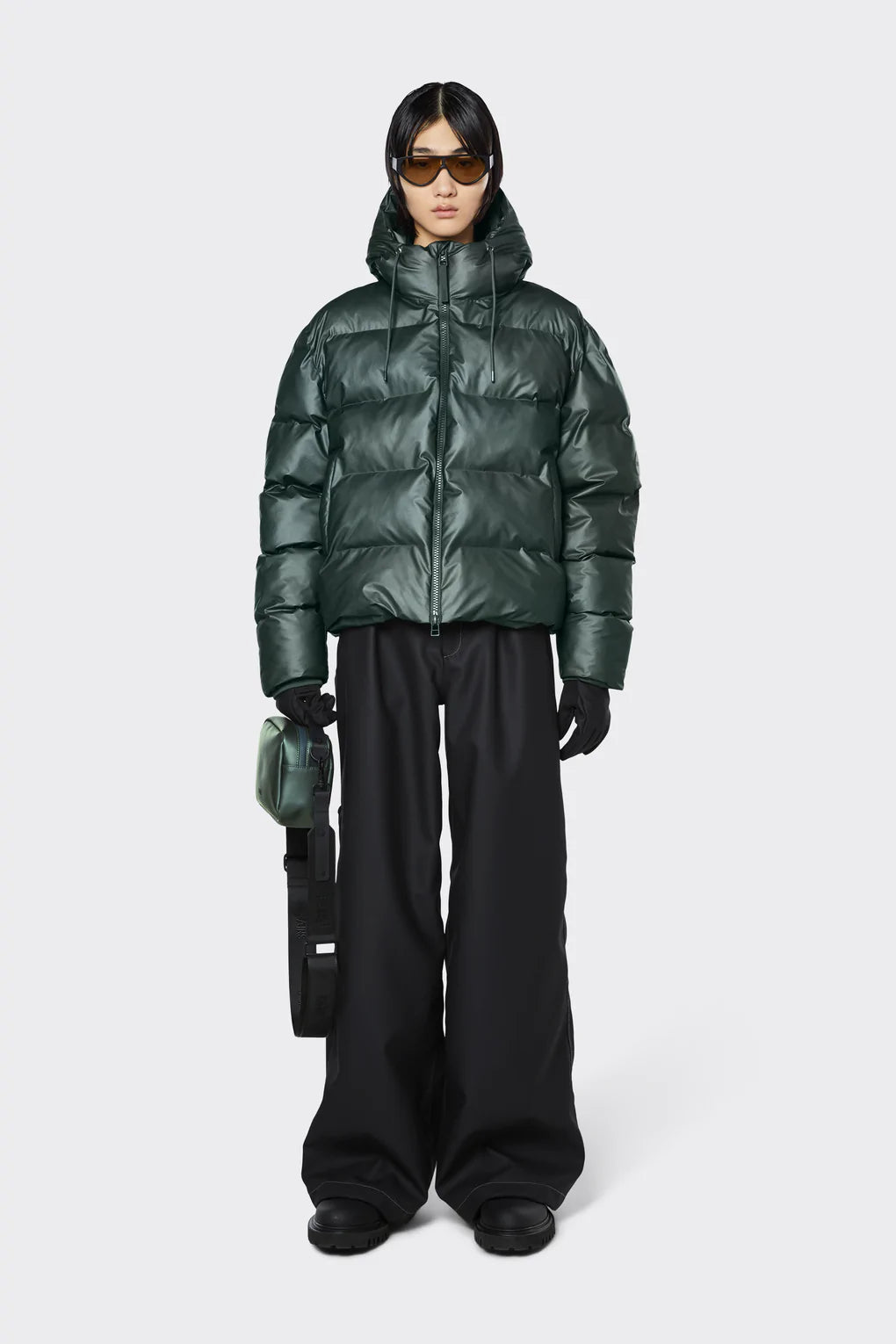 Giubbino Puffer Rains / Verde - Ideal Moda