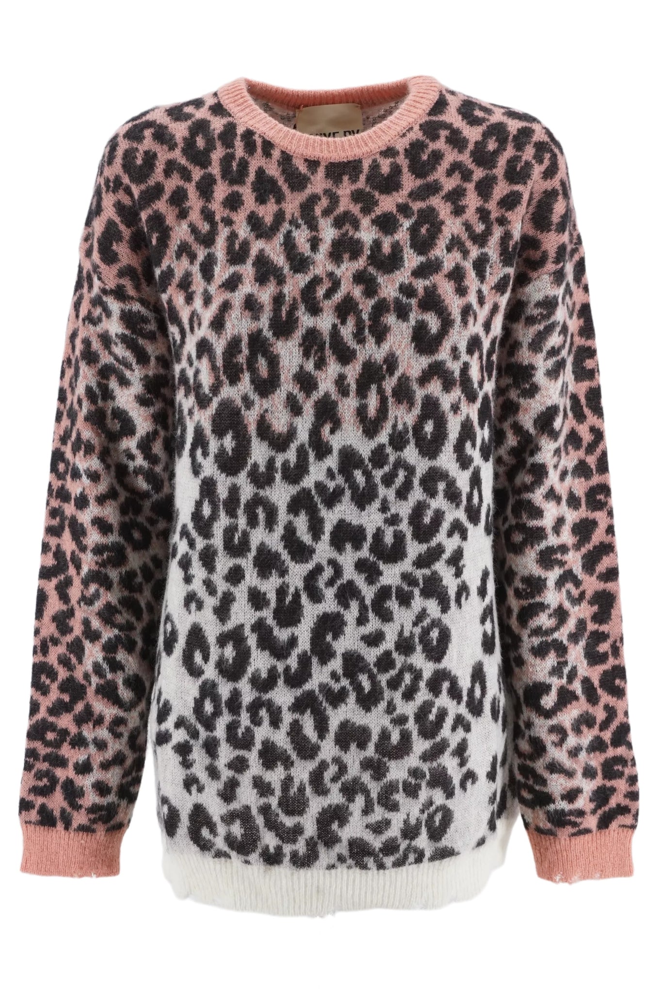 Maglia Girocollo a Fantasia Aniye By / Rosa - Ideal Moda
