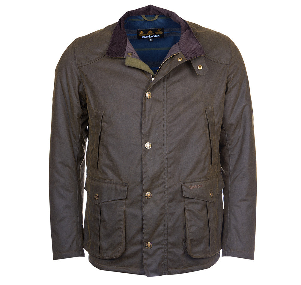 Giacca Barbour Leaaward Wax / Verde - Ideal Moda