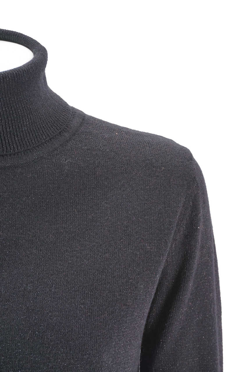Maglia Very Simple a collo alto / Nero - Ideal Moda