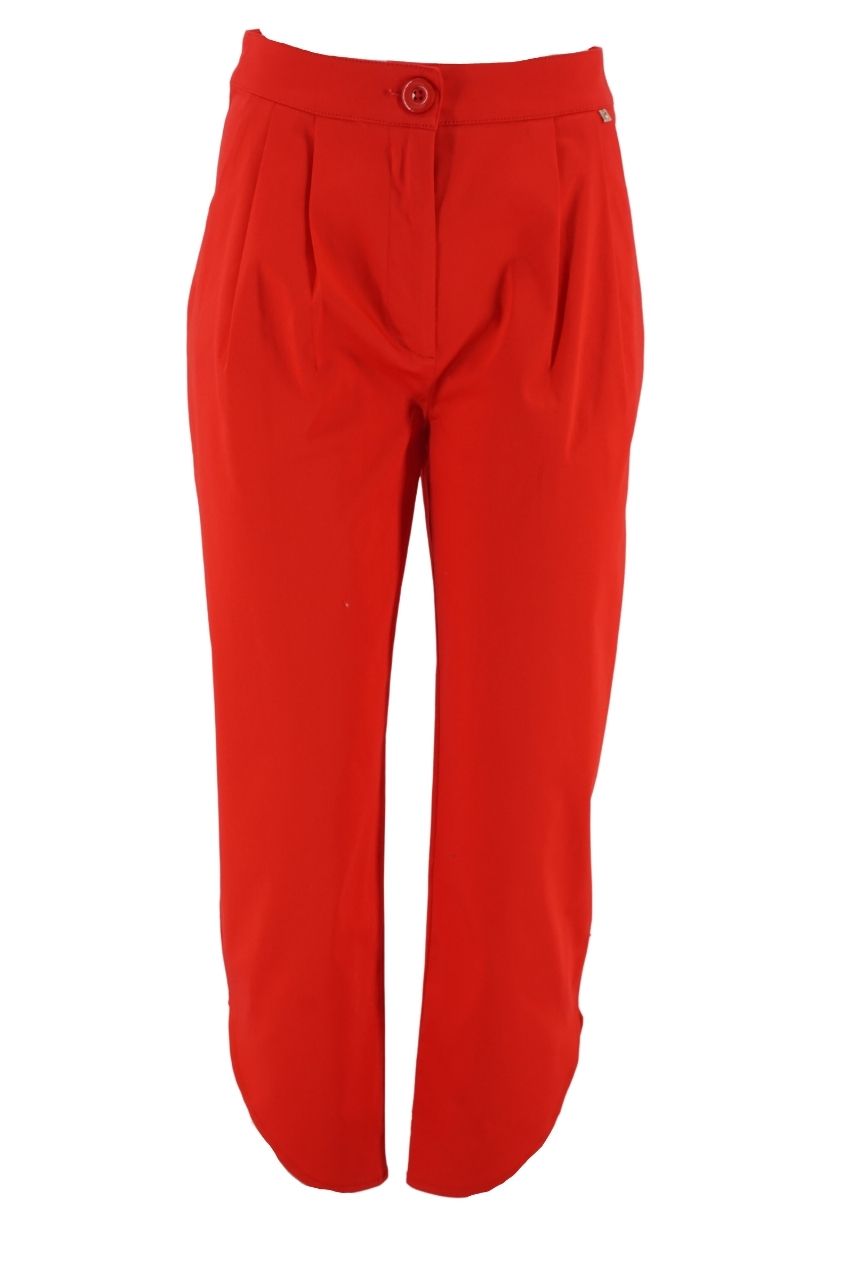 Pantalone Kocca con Pence / Rosso - Ideal Moda