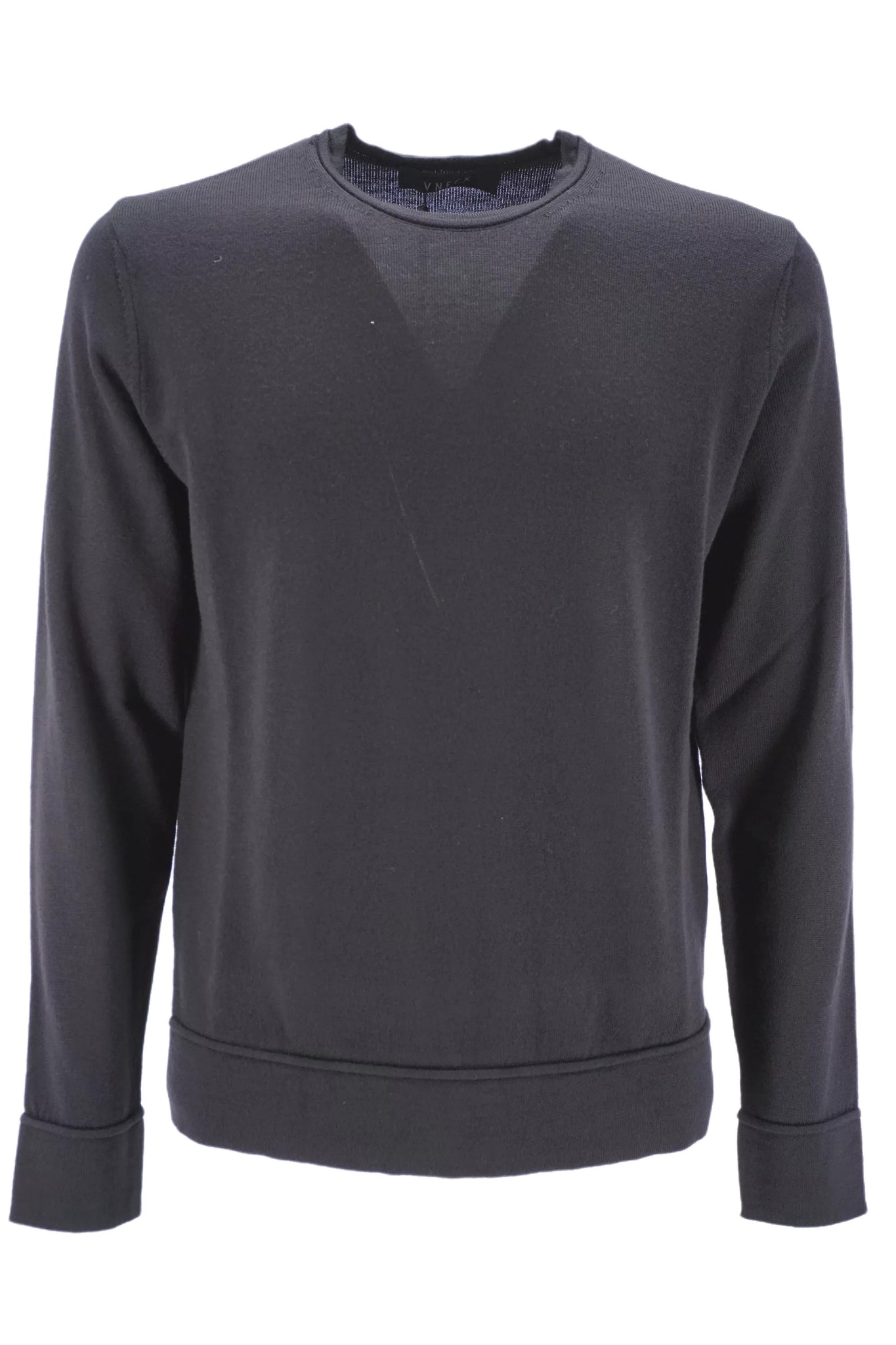 Maglia Girocollo in Lana Vneck / Nero - Ideal Moda