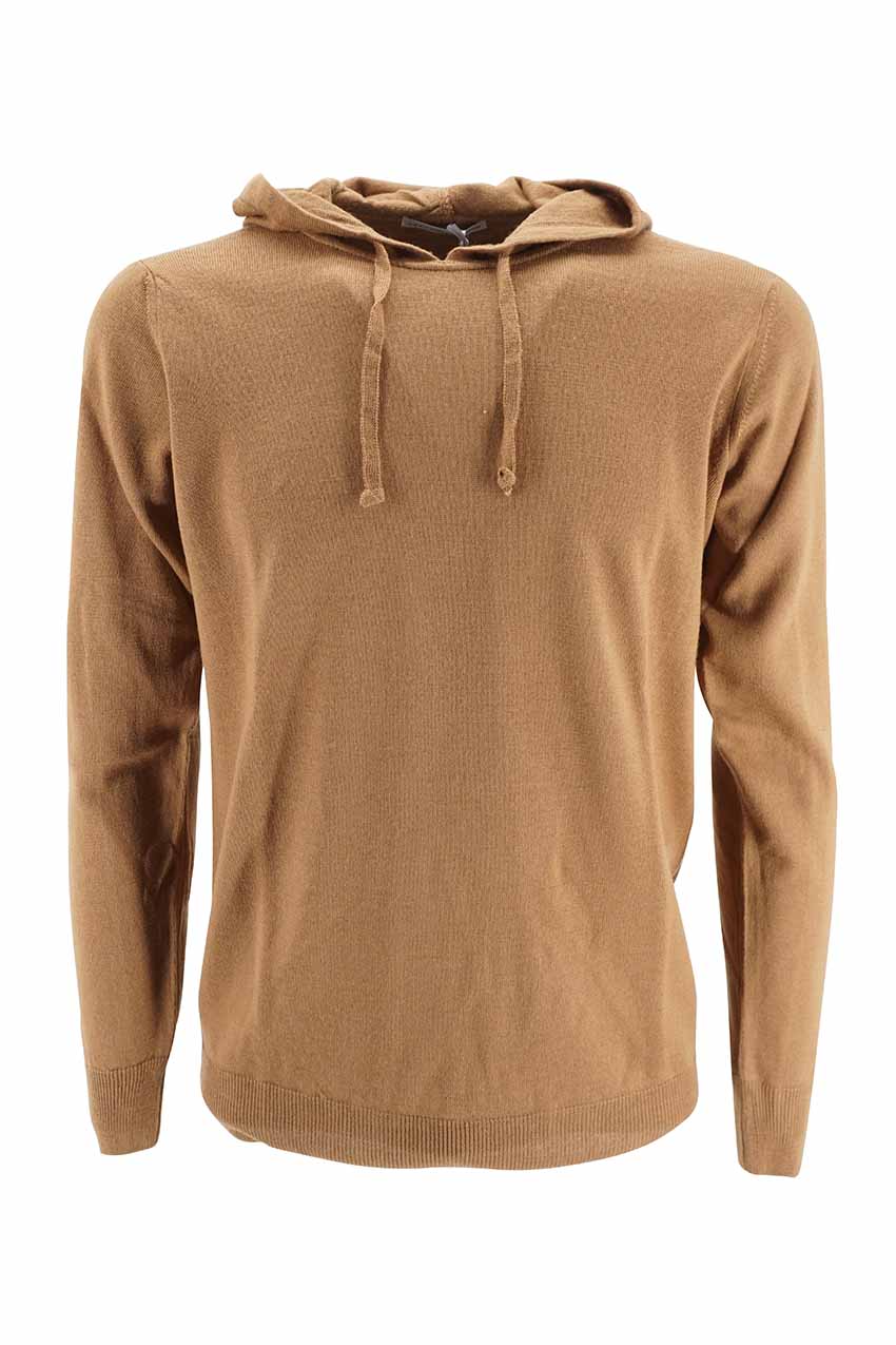 Maglia Daniele Alessandrini con cappuccio / Beige - Ideal Moda