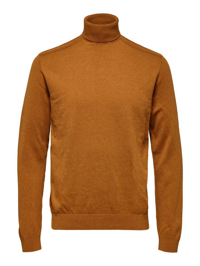Maglia Selected Collo Alto / Arancione - Ideal Moda