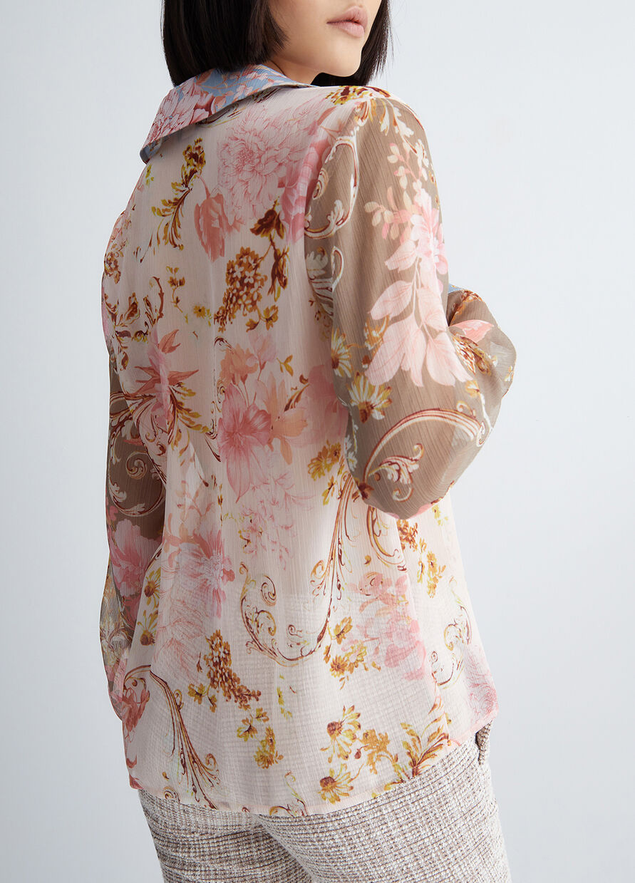 Camicia con Fantasia Floreale Liu Jo / Rosa - Ideal Moda