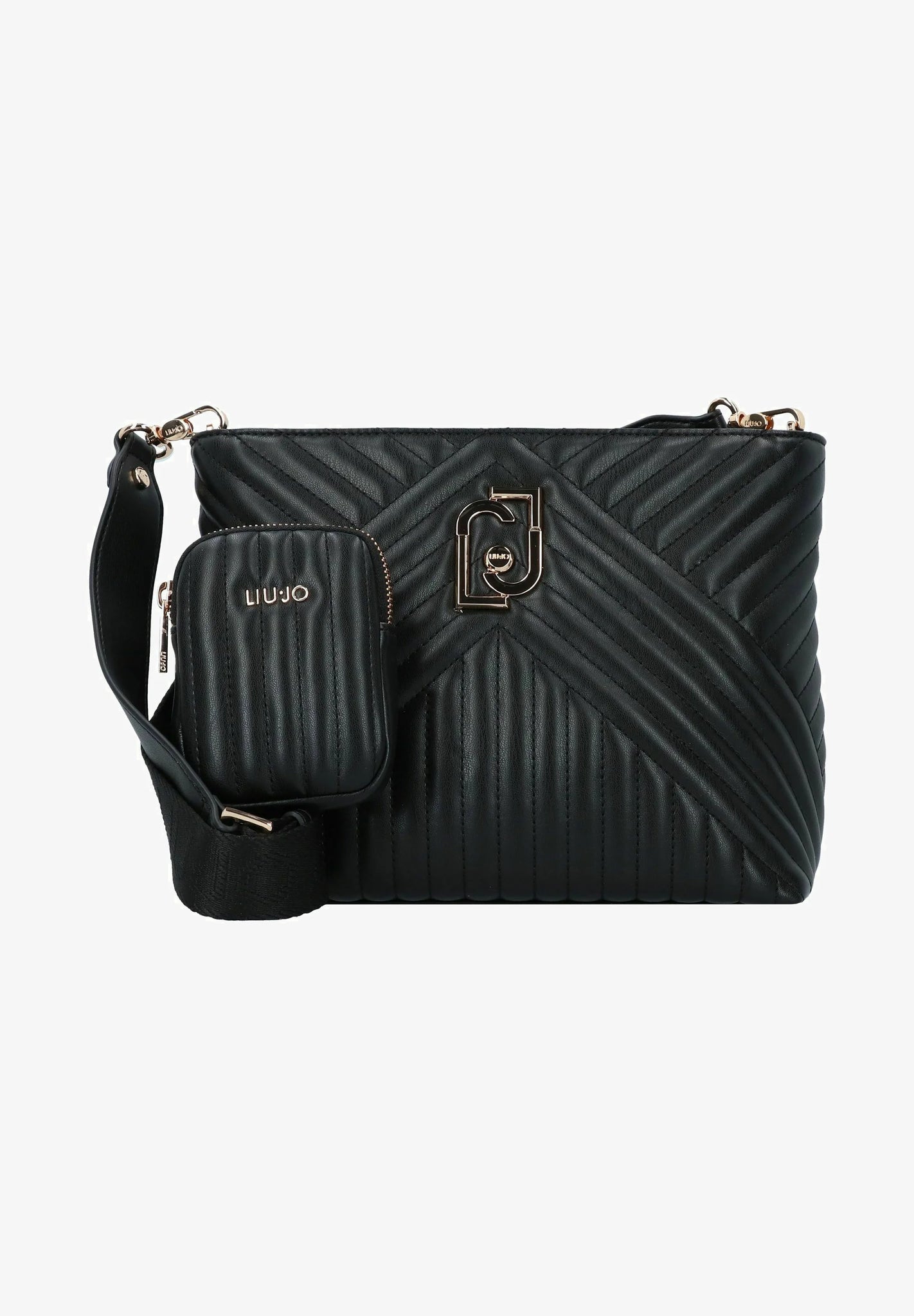 Borsa a Tracolla con Logo Liu Jo / Nero - Ideal Moda