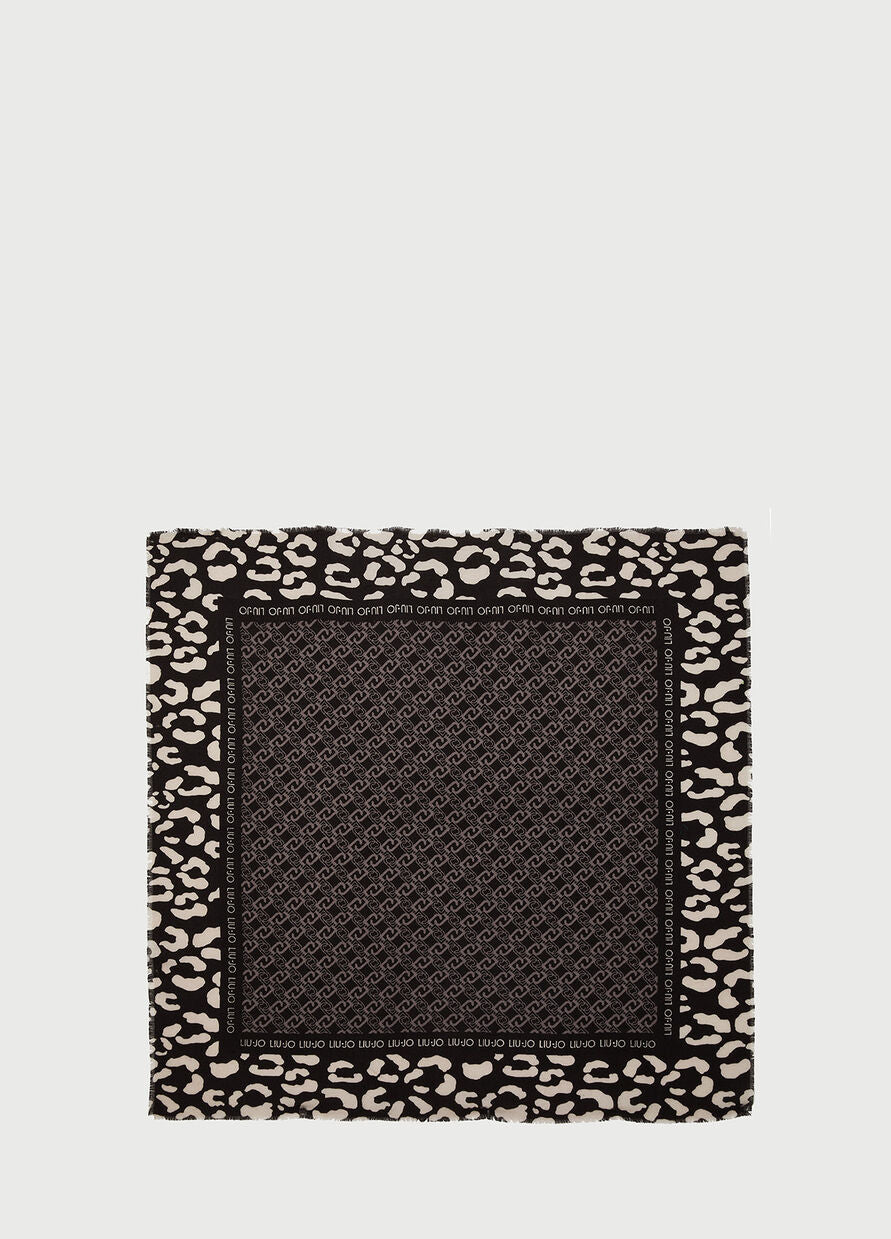 Foulard Liu Jo con Stampa / Nero - Ideal Moda