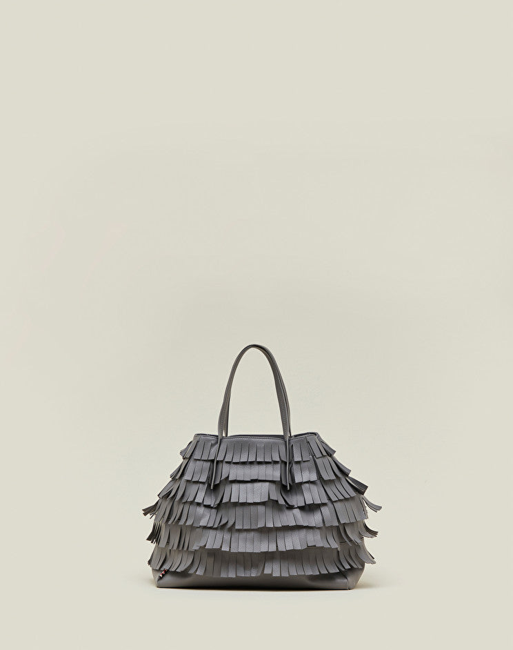 Borsa con Frange Manila Grace / Grigio - Ideal Moda