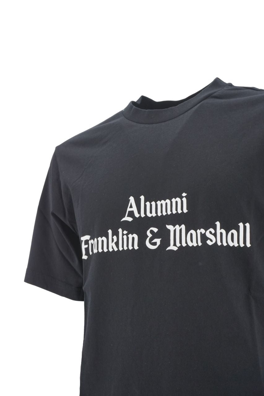 T-Shirt Franklin & Marshall con Stampa Alumni / Nero - Ideal Moda