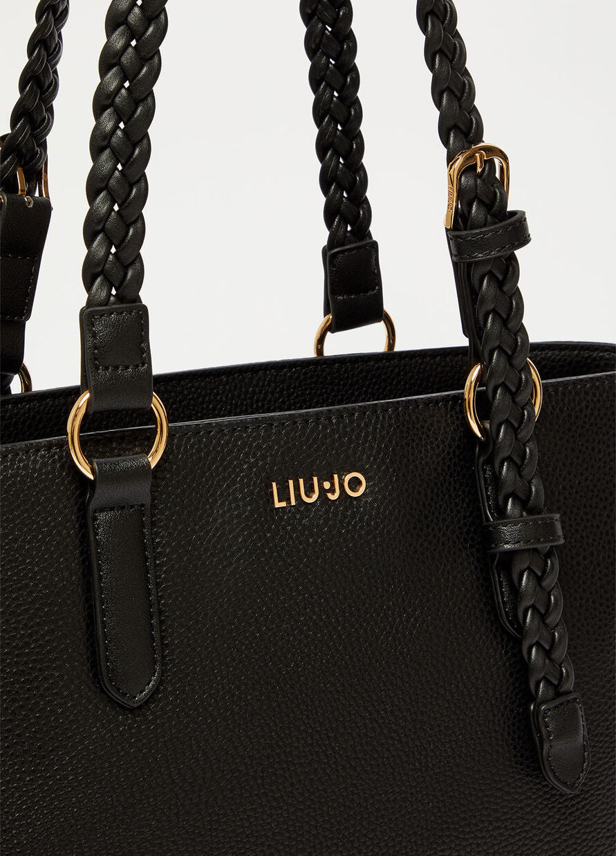 Borsa Shopping con Logo Liu Jo / Nero - Ideal Moda