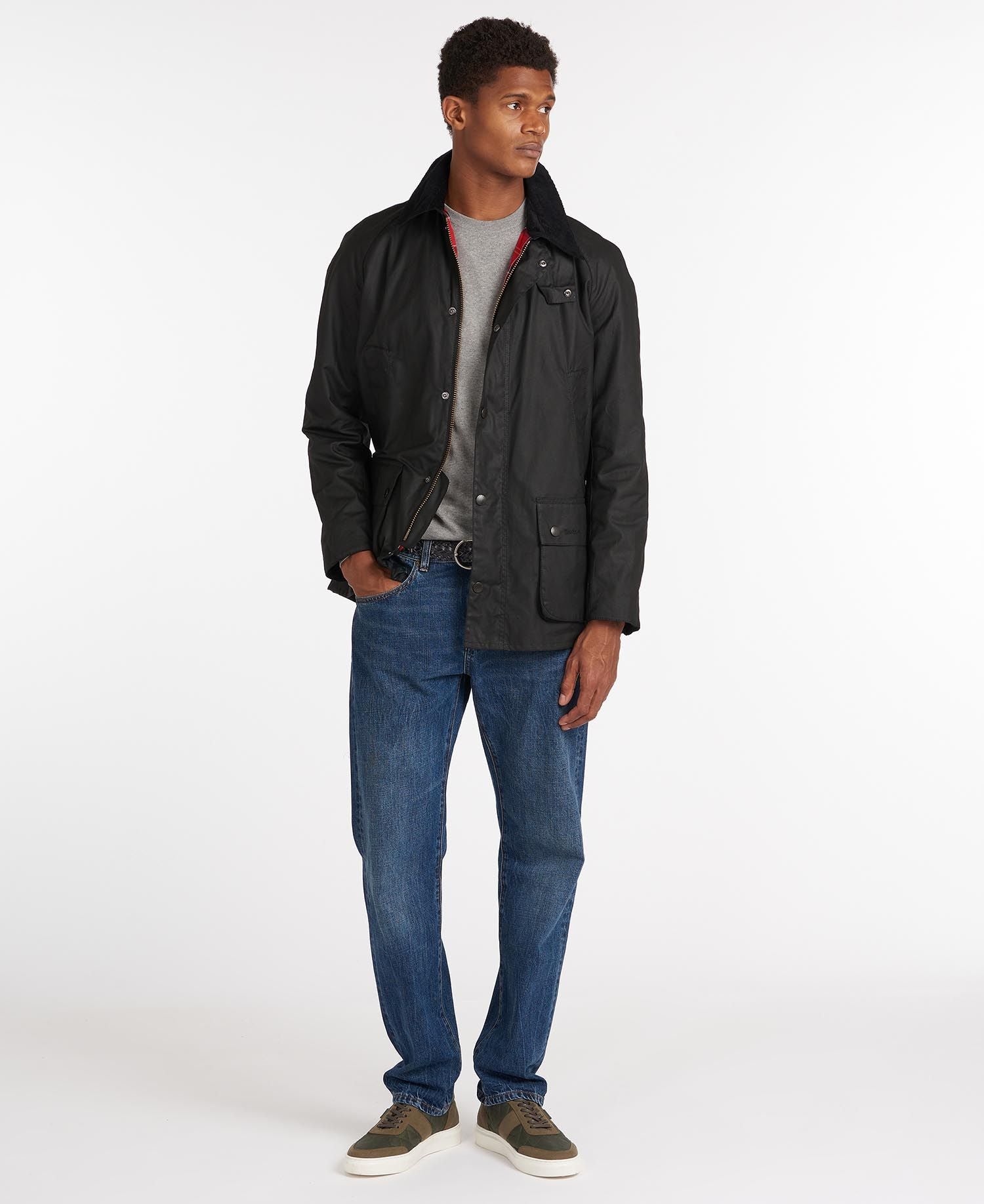 Giubbino Barbour Ashby Wax / Nero - Ideal Moda
