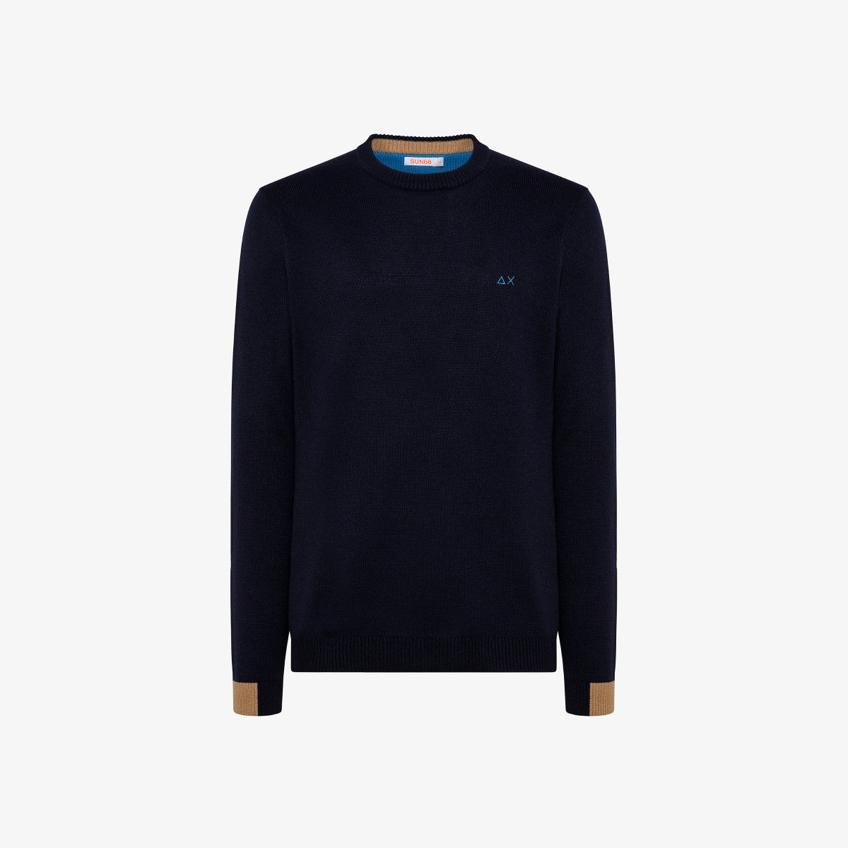 Maglia Sun 68 Girocollo / Blu - Ideal Moda